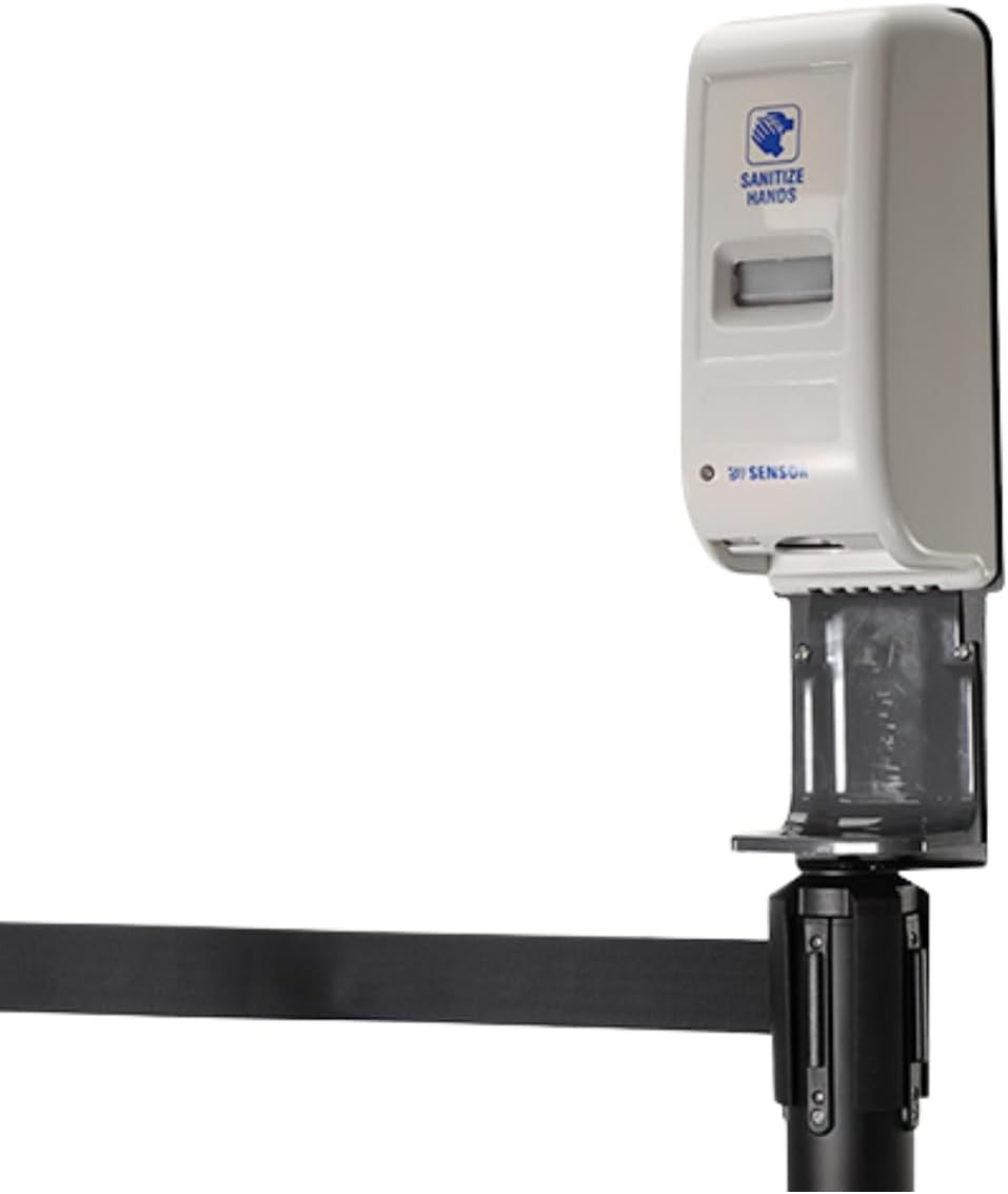 SONCO SmartQ Hand Sanitizer Station – Automatic Hand Sanitizer Dispenser – Hand Sanitizer Station Touch-Free – Compatible with 2.5in Stanchion Posts – Touchless Hand Sanitizer for Home, Commercial Use