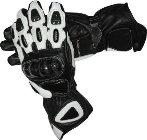 BI ESSE Kit: Tuta Moto Divisibile Viaggio in pelle e tessuto (giacca e pantaloni) con protezioni complete, guanti, Stivali (BIANCO NERO, L)