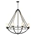 Elk 63043-8 Natural Rope 8-Light Chandelier, 41 by 44-Inch, Aged Bronze Finish