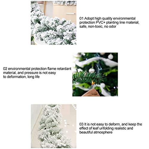 Belupai 2,4 M Ghirlanda di Cedro Bianco Innevato