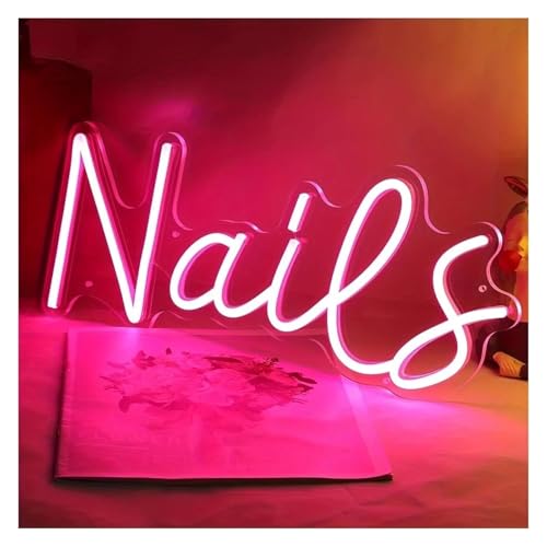 Enseigne lumineuse au néon Clous en acrylique premium pour logo de commerce