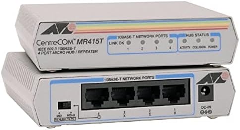 Allied Telesyn Centrecom MR415T UTP 4-Port Mini Hub with External Power Supply