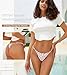 chahoo Sexy Underwear for Women Thong Low Rise G-String Panties 3-Pack Low Waist T Back String Underpants Gift for Women