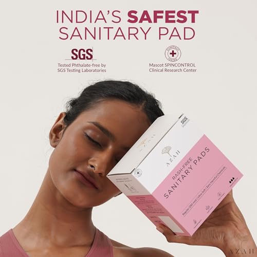 Sanitary Pads for Women By AZAH (Pack of 40 XL) 100% Organic Sanitary Pads for Women High Absorption Cotton Sanitary Pads for Women Soft and Rash... - Image 6