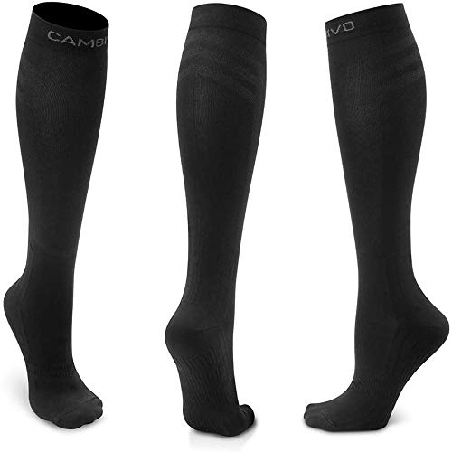 CAMBIVO Medias de Compresión Deportivas 3 Pares Calcetines Compresivos para Hombre y Mujer, 20-30 mmHg Calcetines para Trabajo y Deporte, Enfermeras, TCP, Ciclismo, Correr, Volar, Viajar