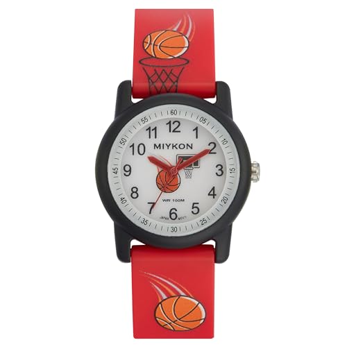 Image of Miykon Kids Watches for Boys and Girls - Educational Time-Telling Gift for Kids Aged 3-15, Toddlers, Preschoolers, and School-Aged Children - Easy to Read Analog Watch, Soft Resin Band, Japanese Quartz, 100M Water Resistant