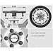 4 Pcs Car Hub Centre Caps for Mitsubishi Pajero Sport Montero,134mm Wheel Center Caps Cover Centre Badge Hub caps Rim Decoration Emblem Accessories Rims