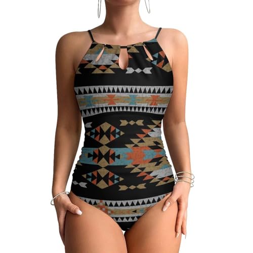 Swimsuit une pièce haut de gamme au motif tribal exclusif