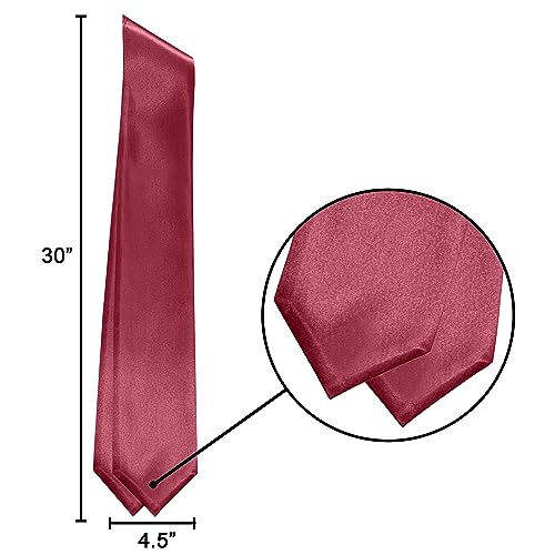 Image of Plain Graduation Stole Sash 60 Inch Unisex Adults Solid