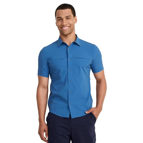 Jockey Outdoors Men's Casualwear Short Sleeve Snap Woven Shirt