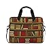 Alarge Laptop-Schutzhülle, Vintage-Bücherregal, Bücherregal, 38,1 - 40,6 cm, Aktentasche, Reisetasche, Messenger-Tasche mit Schulterriemen, für Damen und Herren
