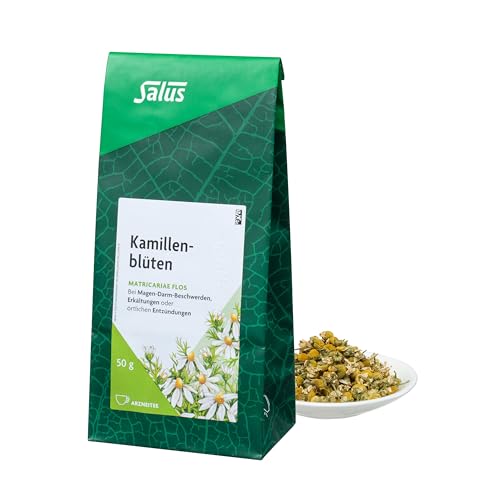 Salus - Kamillenblüten Tee - 1x 50 g Beutel - lose - Arzneitee - Matricariae flos - bei Magen-Darm-Beschwerden - Bei Erkältungen - bei örtlichen Entzündungen - bio