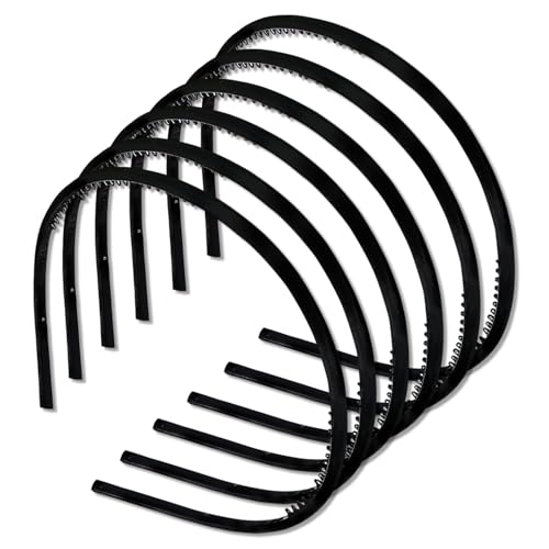 TEMPERIA (6pcs) Hair Band For Girls Women & Kids – Fancy & Stylish Hairband Headband Cute Accessories – Black TEMPERIA (6pcs) Hair Band For Girls Women & Kids – Fancy & Stylish Hairband Headband Cute Accessories – Black