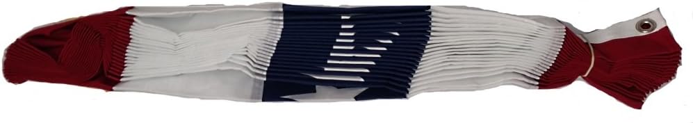 – USA Pleated Fan Flag! 3’ x 6’ American made Nylon Flag Bunting. Patriotic Bunting Banner with Embroidered Stars & Sewn Stripes!