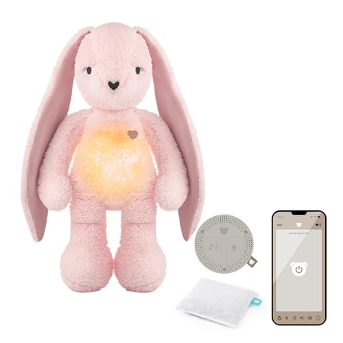myHummy Bunny rose DUO Einschlafhilfe mit App — Schlafsensor & Nachtlicht