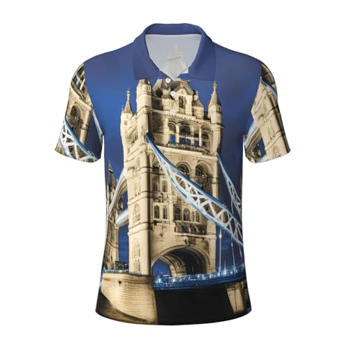 Chemise respirante homme London Tower Bridge manches courtes