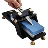Meißel-Schleifvorrichtung mit Schleifstein, Schleifhilfe Stechbeitel, Stemmeisen Schärfen, Schärfhalter, Handwerkzeug Zubehör für Meißelschärfen, Hobelmesser Restaurierung und Schleifstein Abrichten