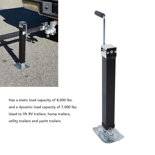 Cric de remorque robuste de 8000 LB avec jambe de chute réglable en métal Yctze - 4
