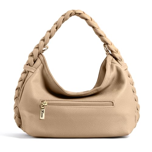 Image of EXOTIC Luna Braided Sling Bag for Women | Soft Structured Hobo Bag | Adjustable Strap | Multi Pocket | Elegant Everyday Purse
