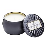 Voluspa Makassar Ebony and Peach Petite Tin Candle, 4.5 Ounces