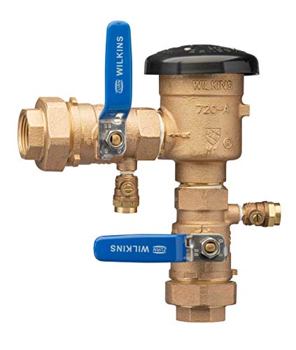 Image of Zurn Wilkins 1-720AU 1 inch 720A Pressure Vacuum Breaker Assembly with union ball valves