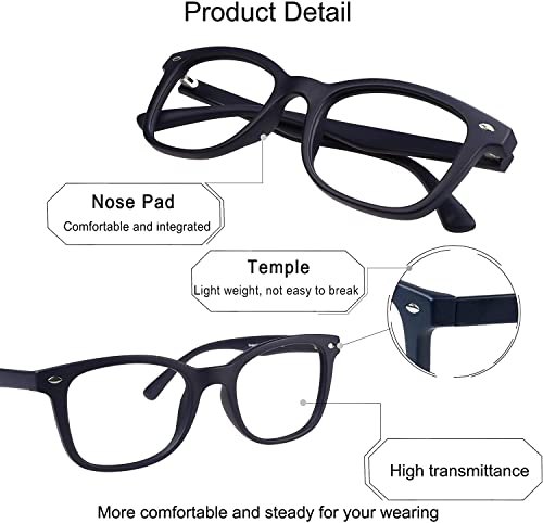 Image of YEIN Blue Light Blocking Glasses, Photochromic Blue Sunglasses, Computer Reading Glasses, TV Glasses for Women /Men(Navy,+2.25 Magnification)