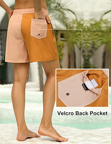 Image of Rocorose Women's Board Shorts Quick Dry Summer Sports Drawstring Beach Trunks Built-in Liner with Pockets