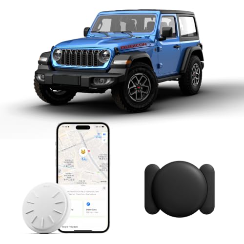 Image of GPS Tracker for Vehicles, 1PCS Tracker Device for Vehicles No Subscription No Monthly Fee, Car Tracker Device Hidden Work with Find My (iOS Only), Magnetic Real-Time Car Tracker for Cars Kids Dogs