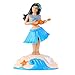 ikasus 2pcs Car Dashboard Bobble Head Decoration Shaking Guitar Girl Dancer Girl Ornament Solar Powered Dancing Toy Car Interior Doll Ornament Shaking Ornament for Car Office Desk Home Decor Blue