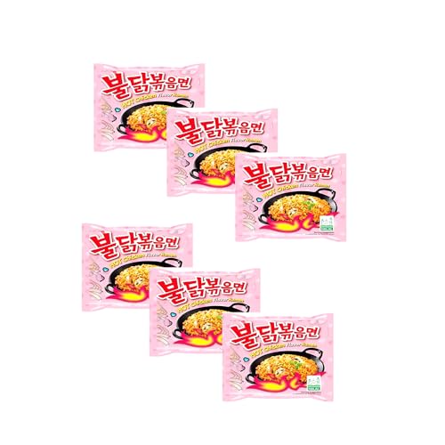 PLUS HOME Fideos instantáneos ramen coreano únicos: desde Carbonara cremosa hasta 3xPicante,pesa 105-140g ¡Rápidos, deliciosos y perfectos próxima aventura culinaria. Carbonara Pack de 6