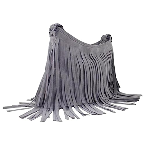 Image of Fringe Crossbody Handbag: Black Fringe Purse Crossbody Bag For Women Summer