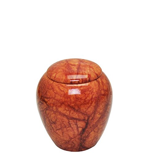 Memorial Gallery ALJ-209-AM Alabaster Stone Valor Pet Urn Keepsake