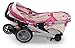 fash n kolor Deluxe Doll Pram Stroller with Swiveling Wheels & Adjustable Handle