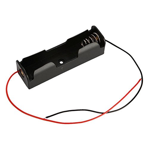 Hailege 10pcs 18650 Batterieclip 18650 Batteriehalter 18650 Batteriekoffer für 18650 Batterie mit Verbindungskabeln