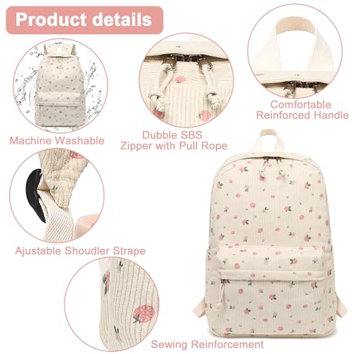 Image of Girls Backpack for Kids Elementary Bookbag Girly School bag Children Laptop Bag