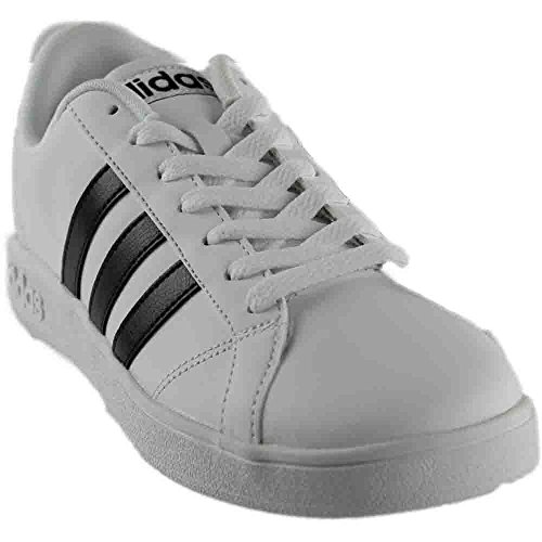 adidas Men's Baseline Fashion Sneakers, White/Black, (9 M US)