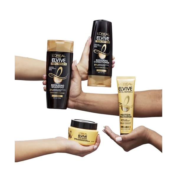 L'Oreal Paris Elvive Total Repair 5 Damage-Erasing Balm with Almond and Protein, 8.5 Ounce