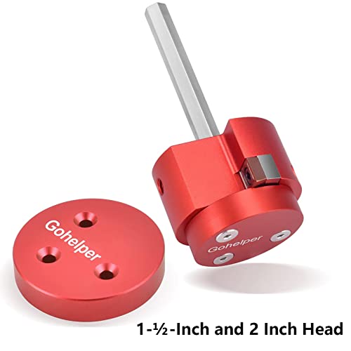 Pvc Fitting Saver With 1-½-Inch And 2 Inch Head Aluminum, Pvc Pipe Reamer, Pvc Socket Saver With 0.315" Hex Shaft, For Water Lines, Drain Lines, Vent Lines #TOP2