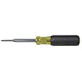 Klein Tools 32559 Multi-bit Screwdriver / Nut Driver, Extended Reach 6-in-1 Tool with Nut Driver, Phillips and Slotted Bits