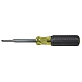 Klein Tools 32559 Multi-bit Screwdriver &sol; Nut Driver&comma; Extended Reach 6-in-1 Tool with Nut Driver&comma; Phillips and Slotted Bits