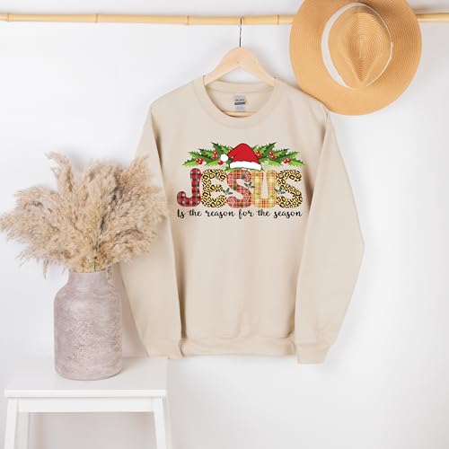 Jesus Is The Reason For The Season Sweatshirt, Christmas Sweatshirt Christmas Christian Gift, Christmas Jesus Shirt, Religious Hoodie, Faith Shirt, Merry Christmas Sweatshirt, Gift For Her2