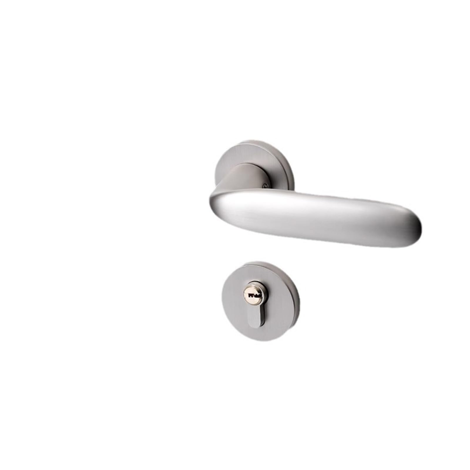 Serrure de porte de chambre nickel brossé haut de gamme et magnétique