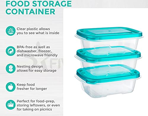 DASHMESH 12 Pack Premium Airtight Food Storage Containers with Lids, Reusable Leakproof Microwave Freezer Dishwasher Safe, Meal Prep Lunch Boxes (Vented Lids 750ml Each) - Image 5