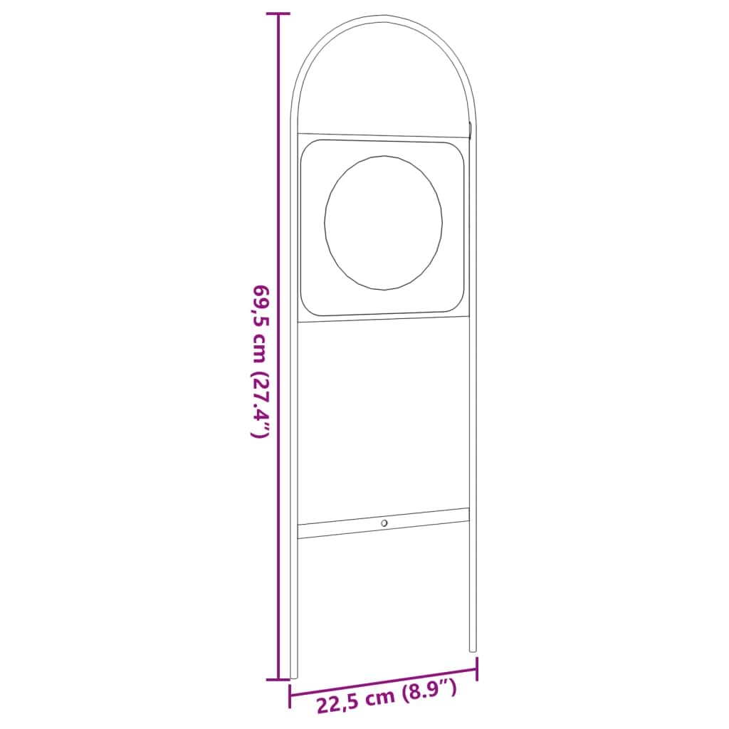 Dressur-Marker aus Stahl 4 Stück 22,5 x 69,5 cm Schwarz Weiß für Reitsport und Training zur sicheren Arenamarkierung und optimalem Richtungswechsel beim Pferd