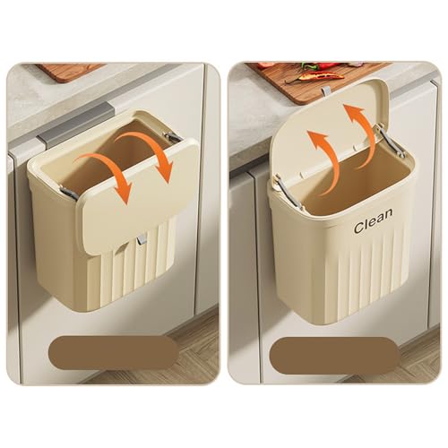 Caneca de basura de cozinha montada en pared 8.5L miniatura 4