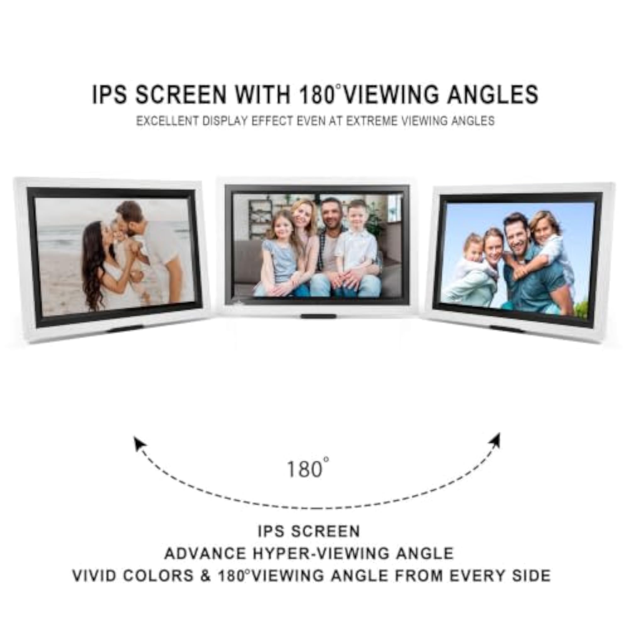 17 Inch Wooden Photo Frame with 1280x800 Display