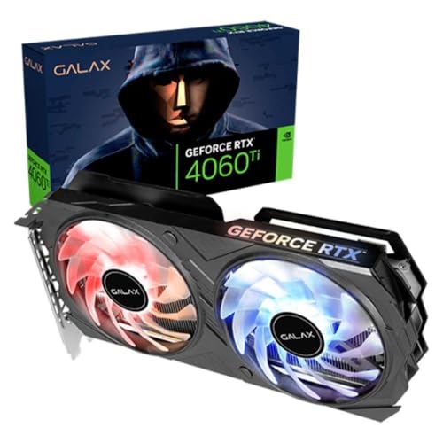 Placa de Video RTX4060TI 16GB BLACK EX GDDR6 128BIT GALAX 46IZL8MD8YEX