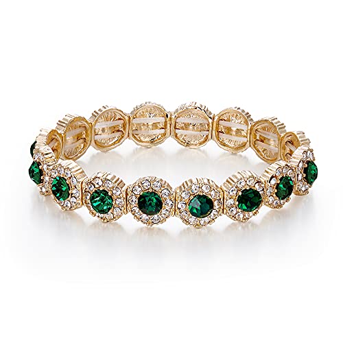 Bracelet élastique diamanté femme strass cristal bijou mariage