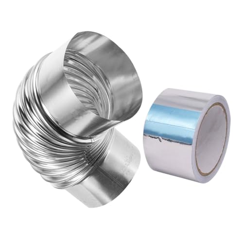 STOBAZA Stainless Steel Chimney Extension Accessories Flexible Stove Pipe for Chiminea Flue Pipe