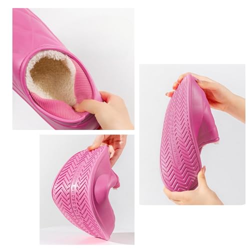 Waterproof Leather Warm Slippers - Non-Slip Indoor Outdoor Comfy Soft Slippers for Women Men3